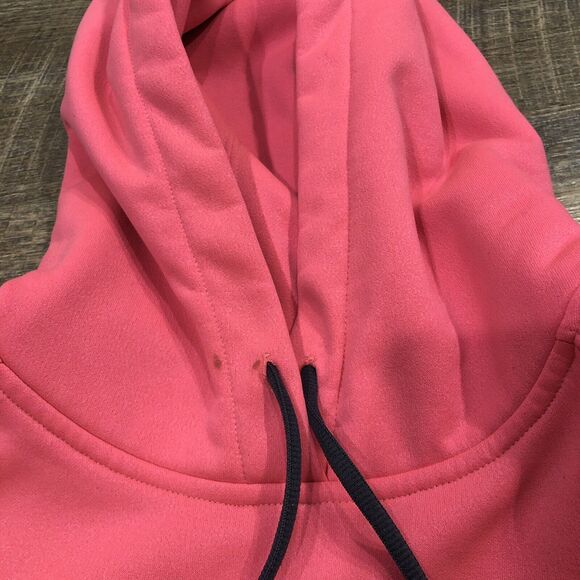Under Armour Hoodie Womens S Pink Fitted Coldgear Logo Breast Cancer Awareness - Picture 7 of 12